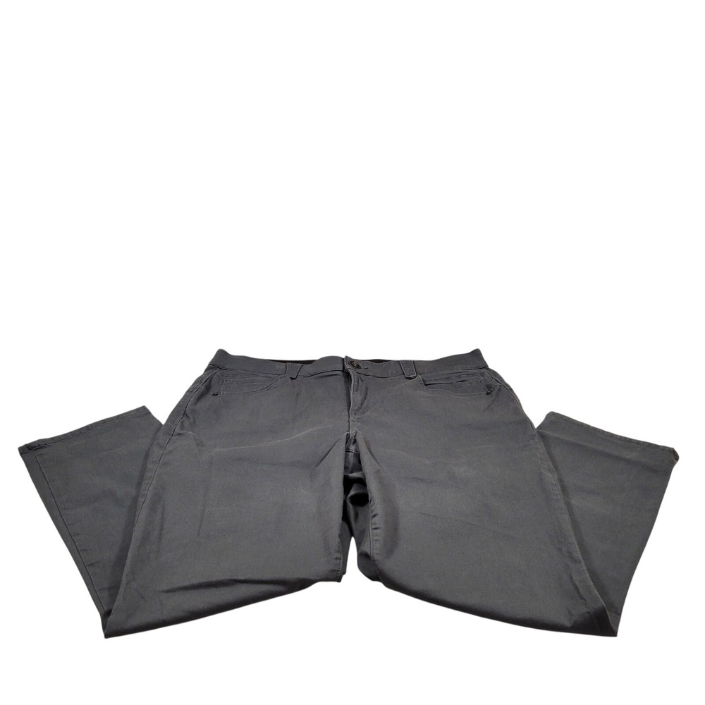 Democracy Ab solution Pants Women 20W Green/Gray Excellent Straight Leg Stretch